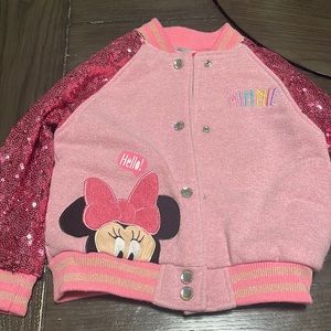 Disney Minnie coat size 3 with sequins sleeves